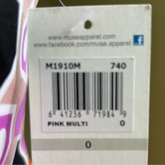 NWT Muse fitted pink sheath dress /geometric design. Sleeveless. Size 0 - Picture 6 of 13